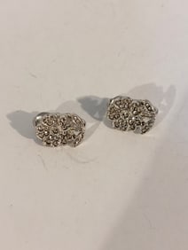 Vintage marcasite floral Earrings