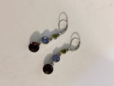 Vintage rhinstone dangle Earrings
