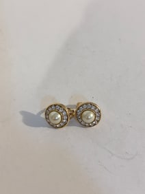 Vintage rhinestone post Earrings