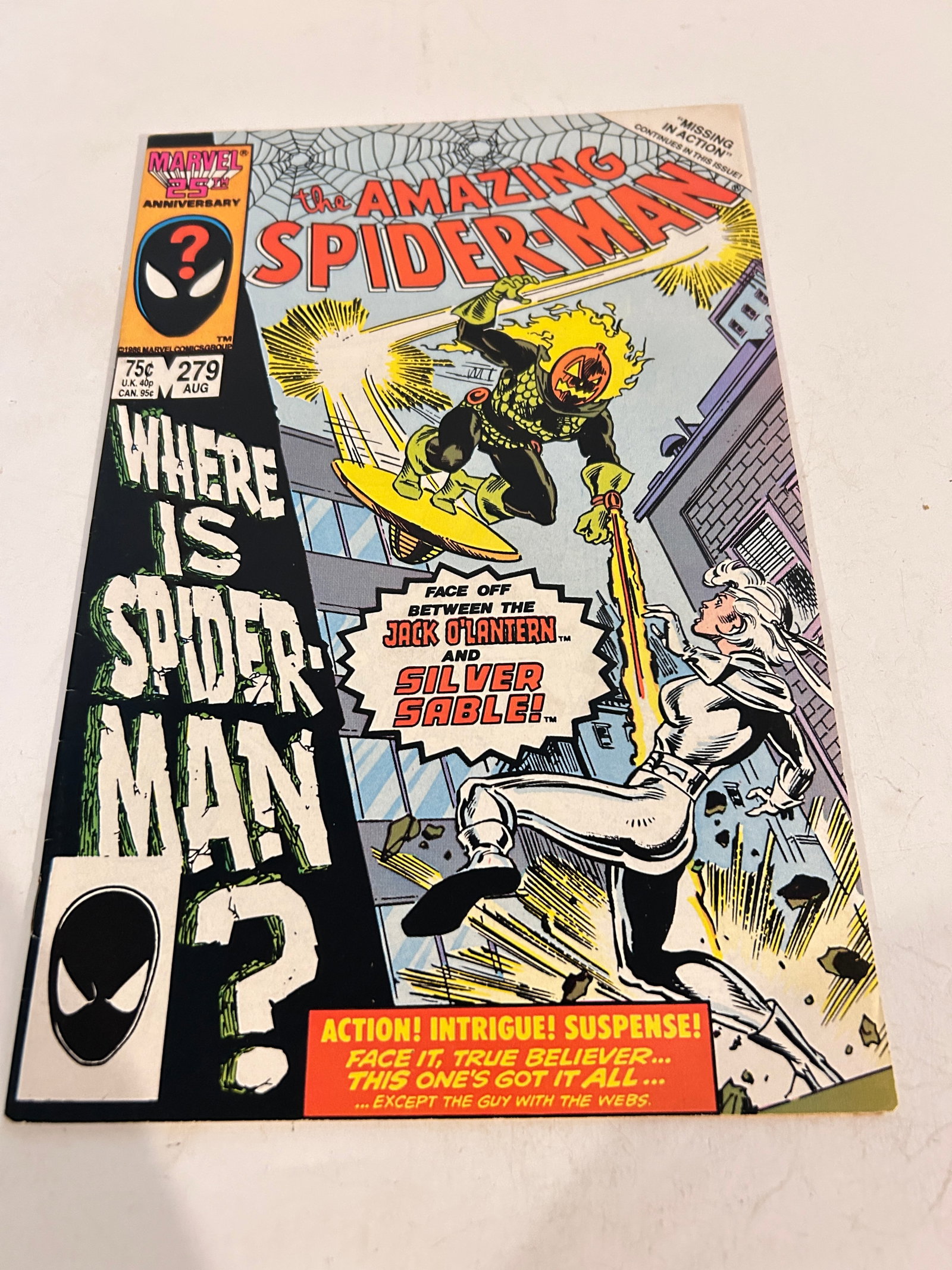 Vintage Comic Book Amazing Spider-Man # 279: Vintage Comic Book Amazing Spider-Man # 279 Please view all photos as they are part of the description and condition of this Item, Feel free to contact me with questions or picture requests! Used Item