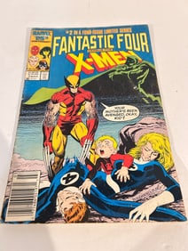 Vintage Comic Book Fantastic Four vs X-Men # 2