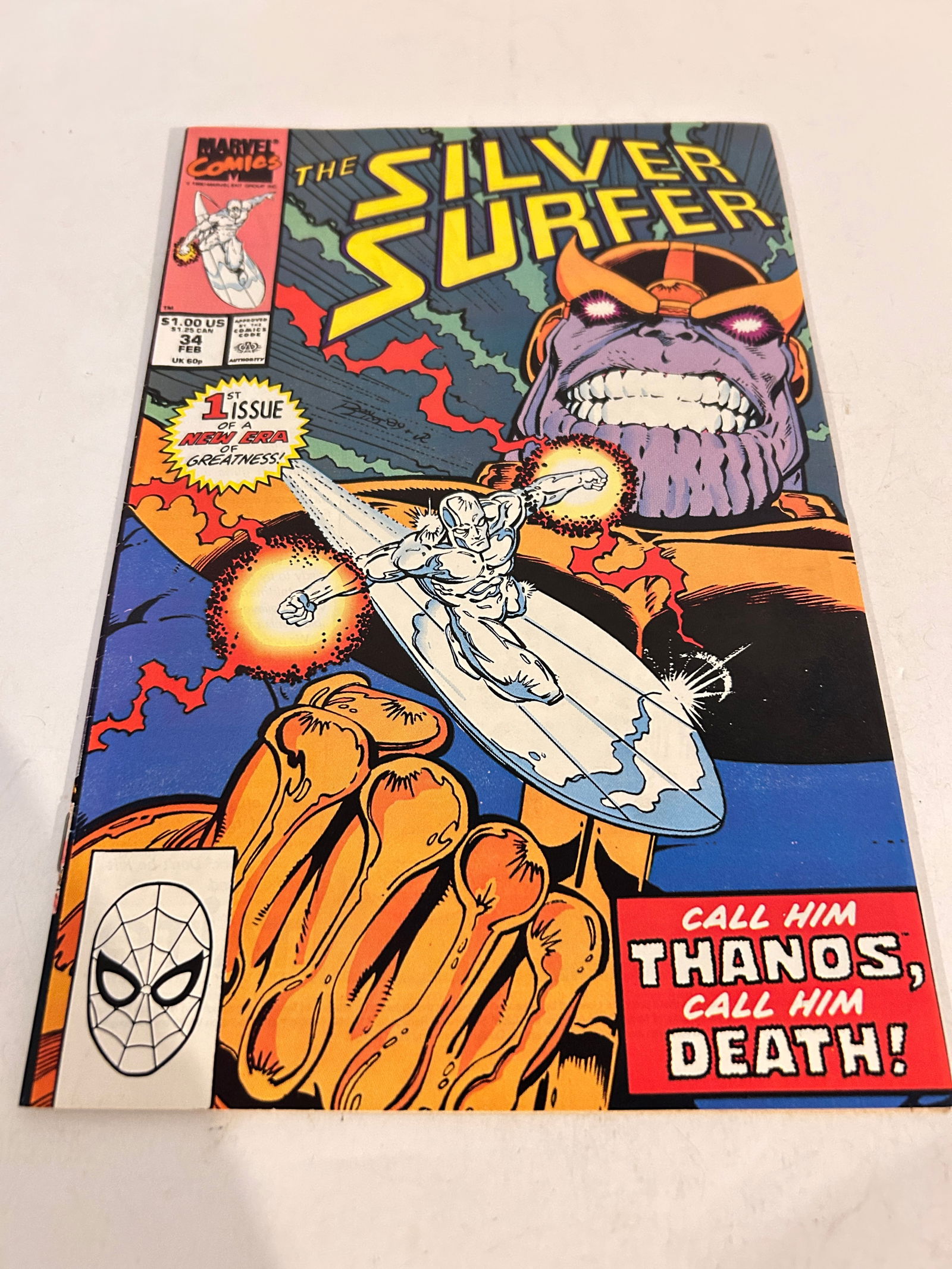 Vintage Comic Book the Silver Surfer # 34 (1 of 2)