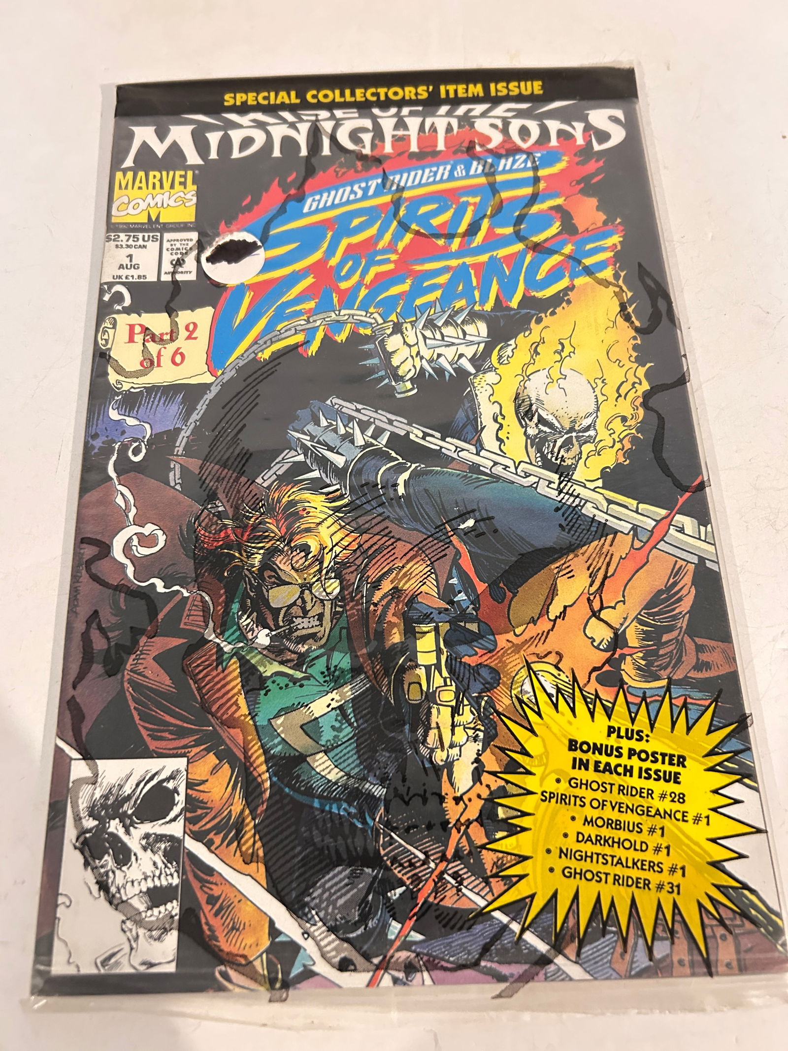 Vintage Comic Book Rise of the Midnight Sons # 1 poly baged (1 of 2)