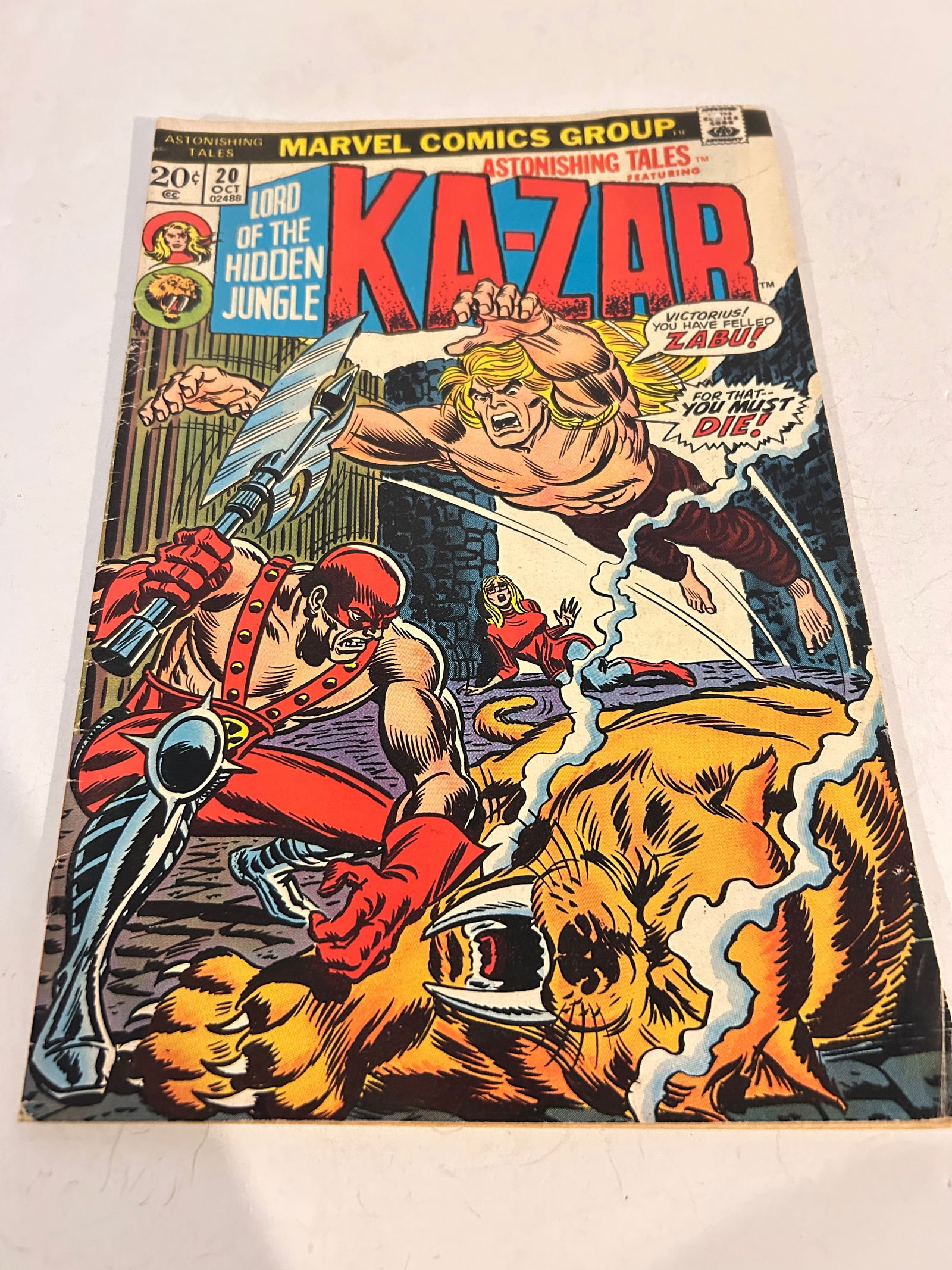 Vintage Comic Book KA-ZAR # 20 (1 of 2)
