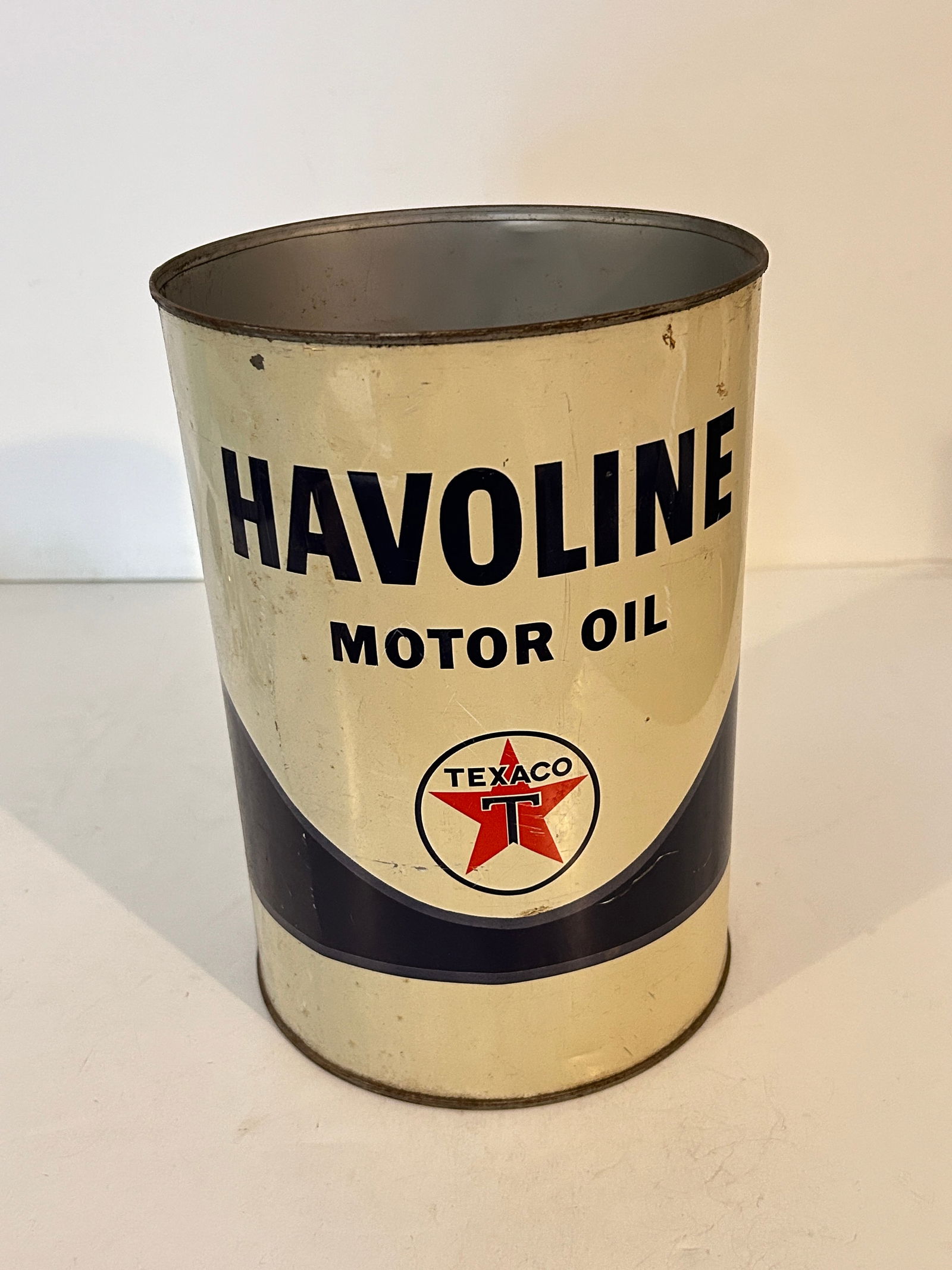 Vintage Havoline Motor Oil Texaco inc. Can 9 1/2" x 6 1/2" (1 of 4)