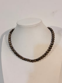 Vintage Napier Silver tone bead Necklace 17"