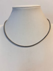 Vintage Stainless Steel chain Necklace 16"