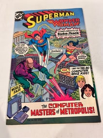 Vintage Comic Book Superman and Wonder Woman