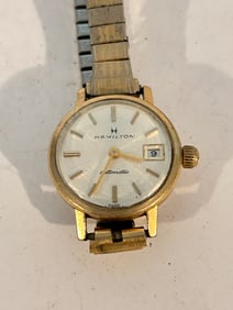 Vintage Hamilton automatic woman's working Watch gold filled