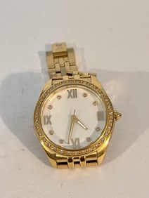 Vintage mother of pearl working Affinity quartz Watch