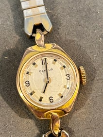 Vintage Benrus mech working 14K gold plated Watch