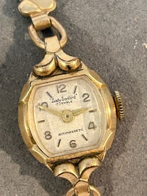 Vintage Lady Sanford mech 17 jewels working gold filled Watch