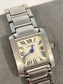 Cartier Tank 2301, Tank Francaise Stainless Steel Quartz working Watch
