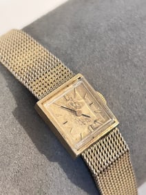 Omega Vintage working mech 1970's Swiss gold filled Watch inscribe on back needs cleaning