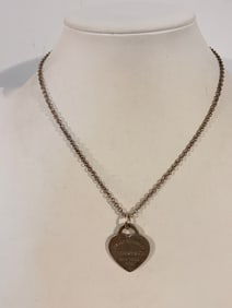 Tiffany & Co Please Return To Tiffany Heart Tag Pendant In Sterling Silver
