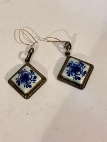 Vintage Sterling Silver Holland Earrings