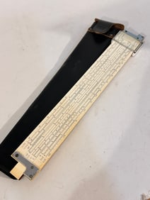 VTG 1947 Keuffel & Esser K&E N4081-3 Log Log Duplex Decitrig Slide Rule w/Case