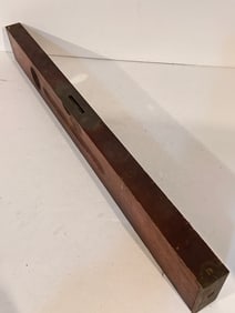 Vintage 1895 STANLEY RULE and LEVEL 26.5" Wooden Brass Carpenter Tool #4