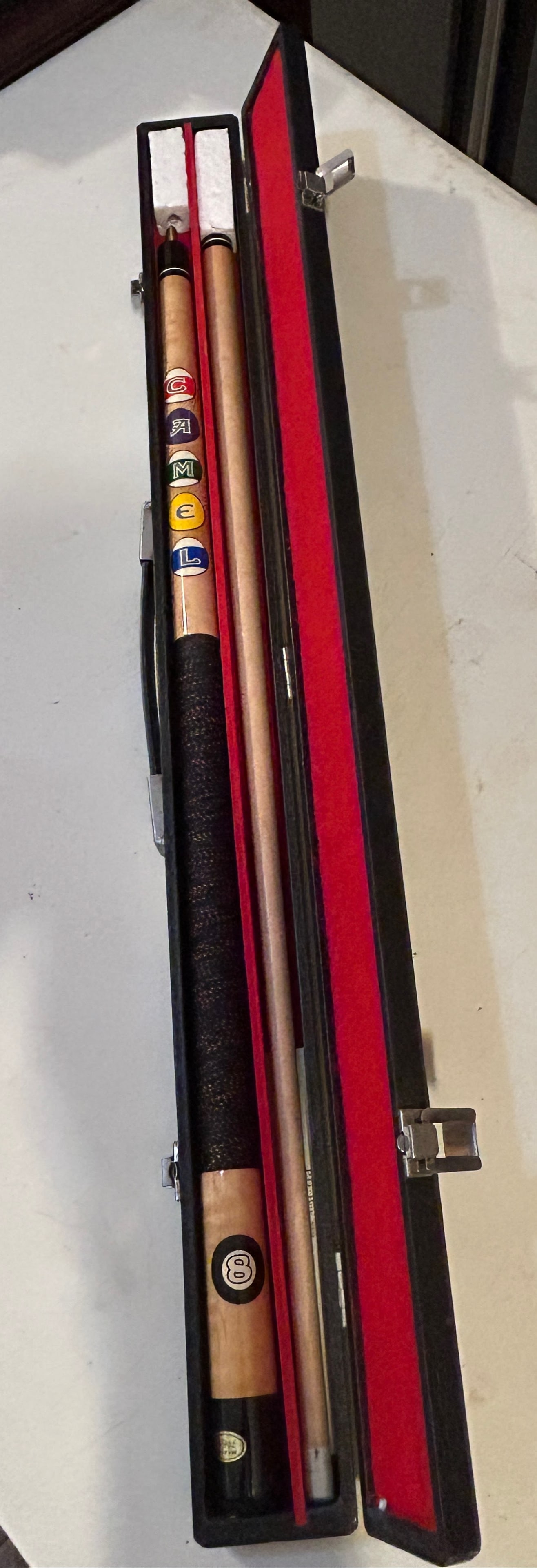 Vintage 1992 Camel Joe Cigarettes 19oz Billiard Cue Pool Stick w/ Case (1 of 5)