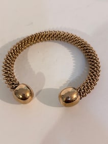 Vintage heavy bronze mesh Bracelet 7"