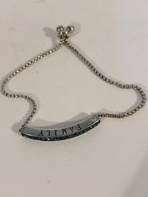 Vintage CZ Forever Family adjustable Bracelet