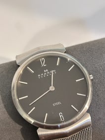 Vintage Skagen Denmark Steel mesh working quartz Watch