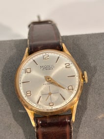 Vintage Monil 17 rubis mech working Watch