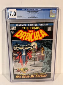 Vintage Comic Book Tomb of Dracula #2 Double Cover CGC 7.0 outer cover 6.5