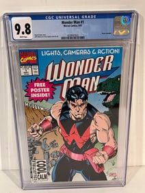 Vintage Comic Book Wonder Man #1 CGC 9.8 WP Copper Age 1991