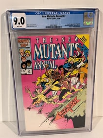 Vintage Comic Book New Mutants #2 Annual CGC 9.0