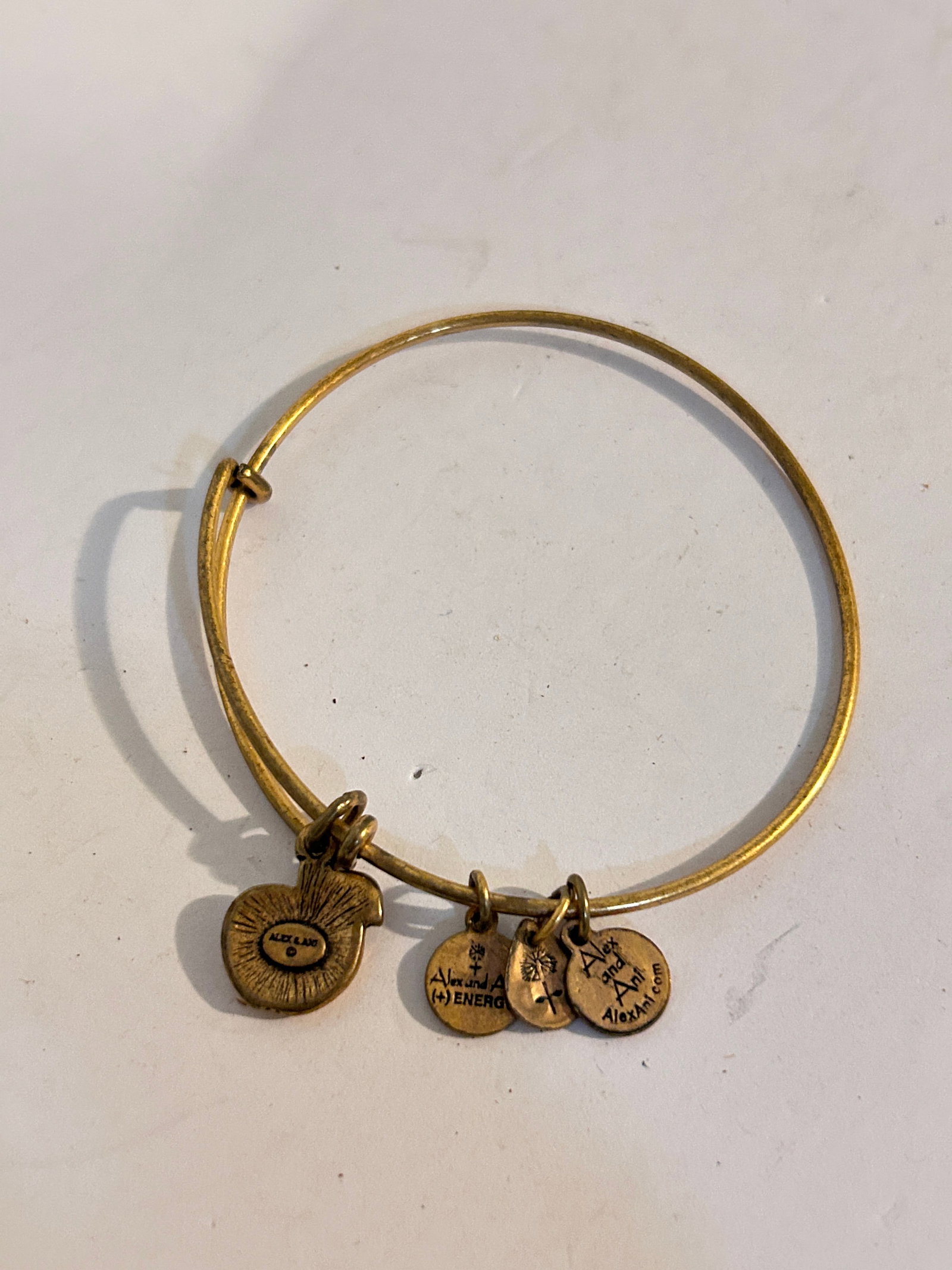 Vintage Alex and Ani Bracelet adjustable: Vintage Alex and Ani Bracelet adjustable Please view all photos as they are part of the description and condition of this Item, Feel free to contact me with questions or picture requests! Used Item AS