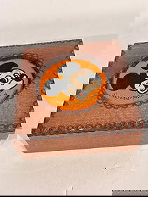 Vintage Walt Disney mickey mouse box 4 3/4" x 4 3/4" (1 of 5)