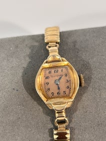 Vtg 1940's BULOVA mech working Ladies 14K Solid Gold Watch