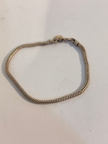 Vintage Sterling Silver Bracelet 7"