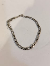 Vintage Sterling Silver Bracelet 8"
