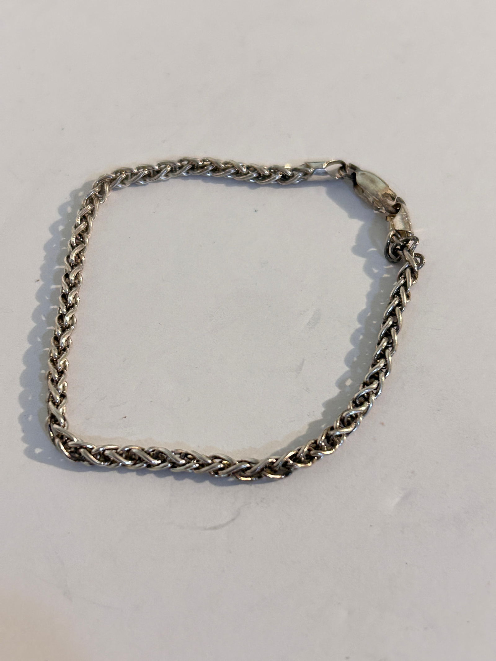 Vintage Sterling Silver rope Bracelet 7": Vintage Sterling Silver rope Bracelet 7" Please view all photos as they are part of the description and condition of this Item, Feel free to contact me with questions or picture requests! Used Item AS