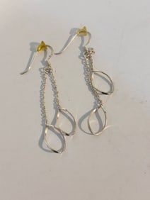 Vintage Sterling Silver dangling Earrings