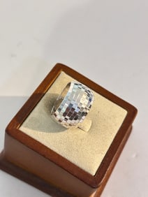 Vintage Sterling Silver 925 Band Ring sz 7
