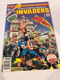 Vintage Comic Book The Invaders # 1 Annual