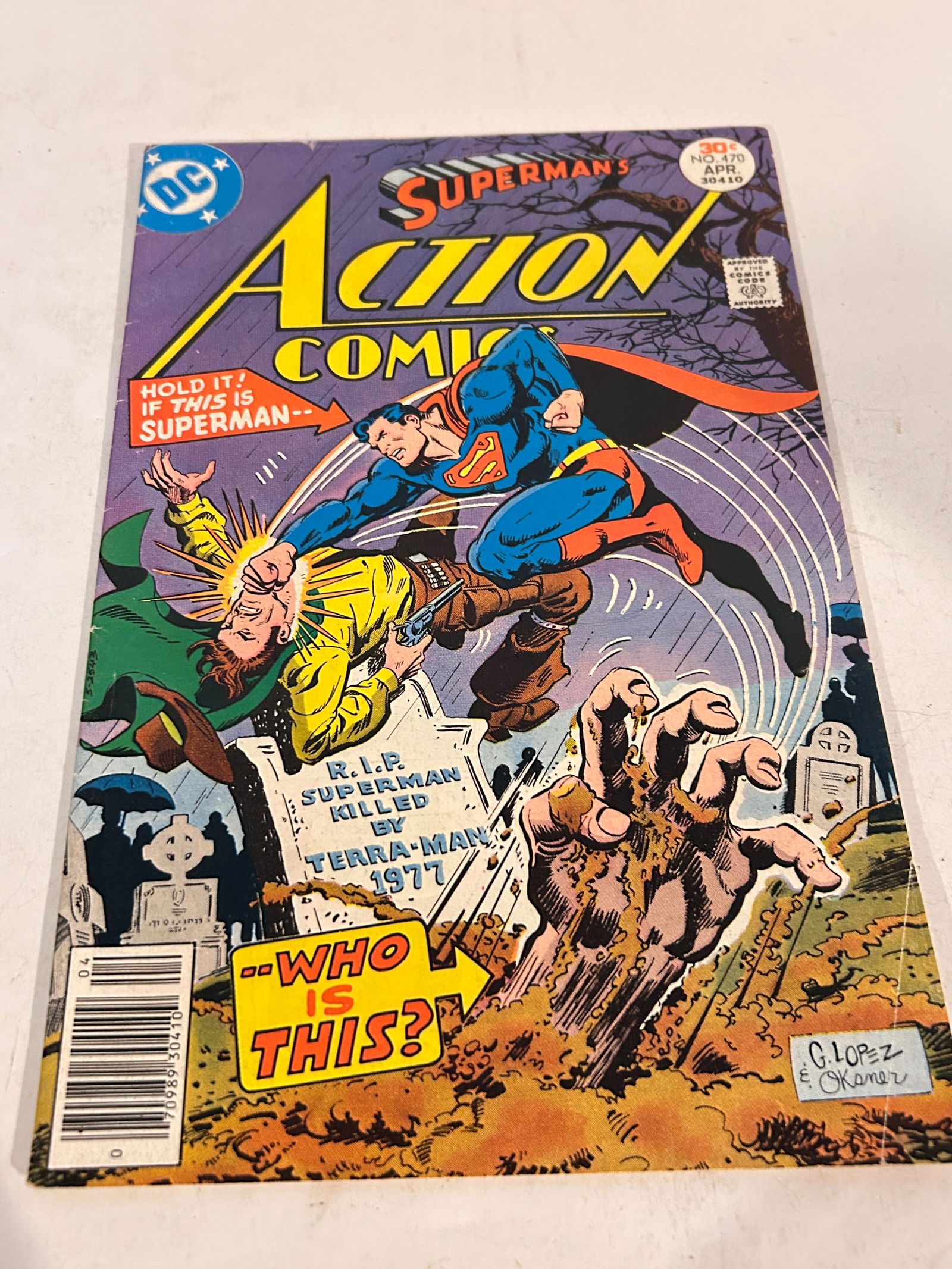 Vintage Comic Book Superman Action Comics # 470 (1 of 2)