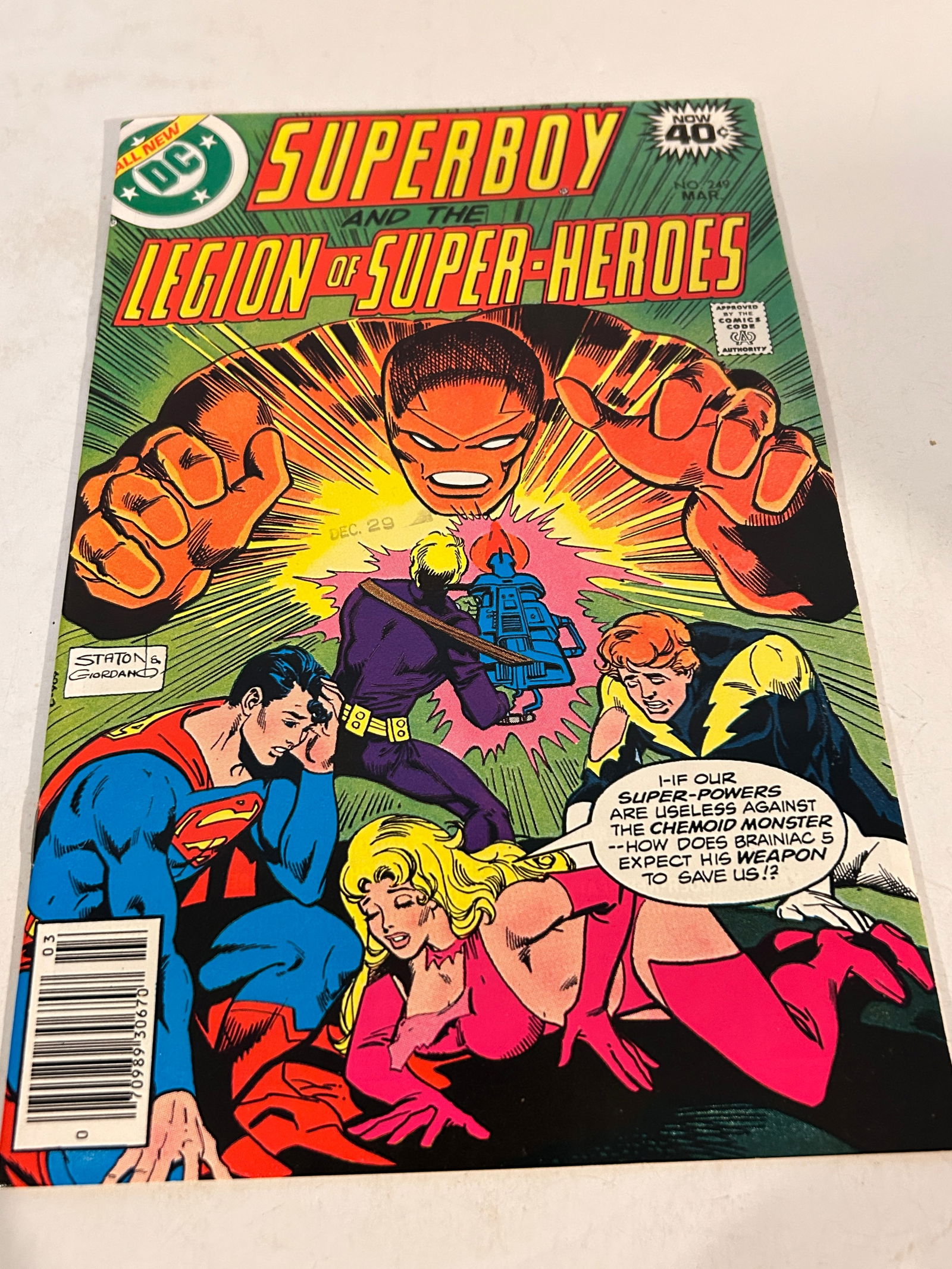 Vintage Comic Book Super Boy # 249   Legion of Super-Heroes (1 of 2)