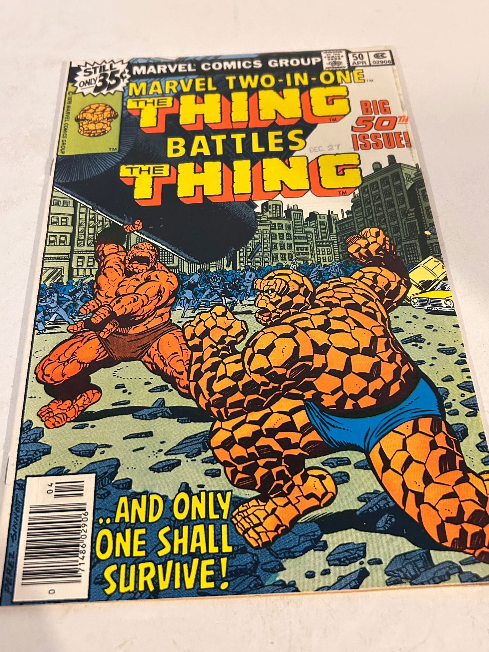 Vintage Comic Book Marvel Two-in-One # 50 (1 of 2)