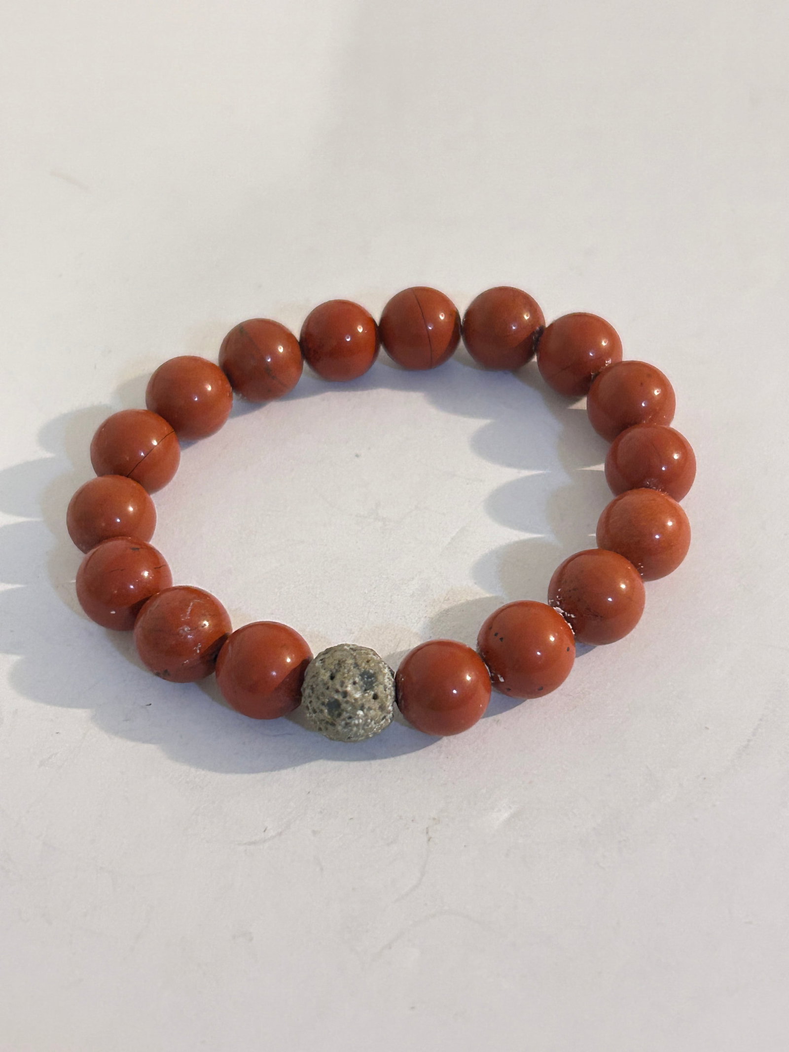 Vintage Gemstone Tested Bead stretch Bracelet Sz 7": Vintage Gemstone Tested Bead stretch Bracelet Sz 7" Please view all photos as they are part of the description and condition of this Item, Feel free to contact me with questions or picture requests! U