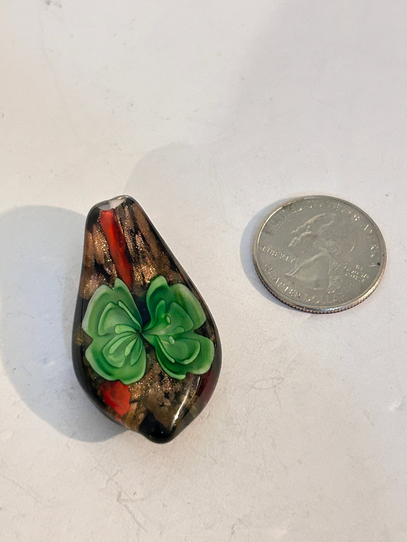 Vintage Murano Glass Pendant: Vintage enamel rhinestone floral nice!!! Brooch Please view all photos as they are part of the description and condition of this Item, Feel free to contact me with questions or picture requests! Used 
