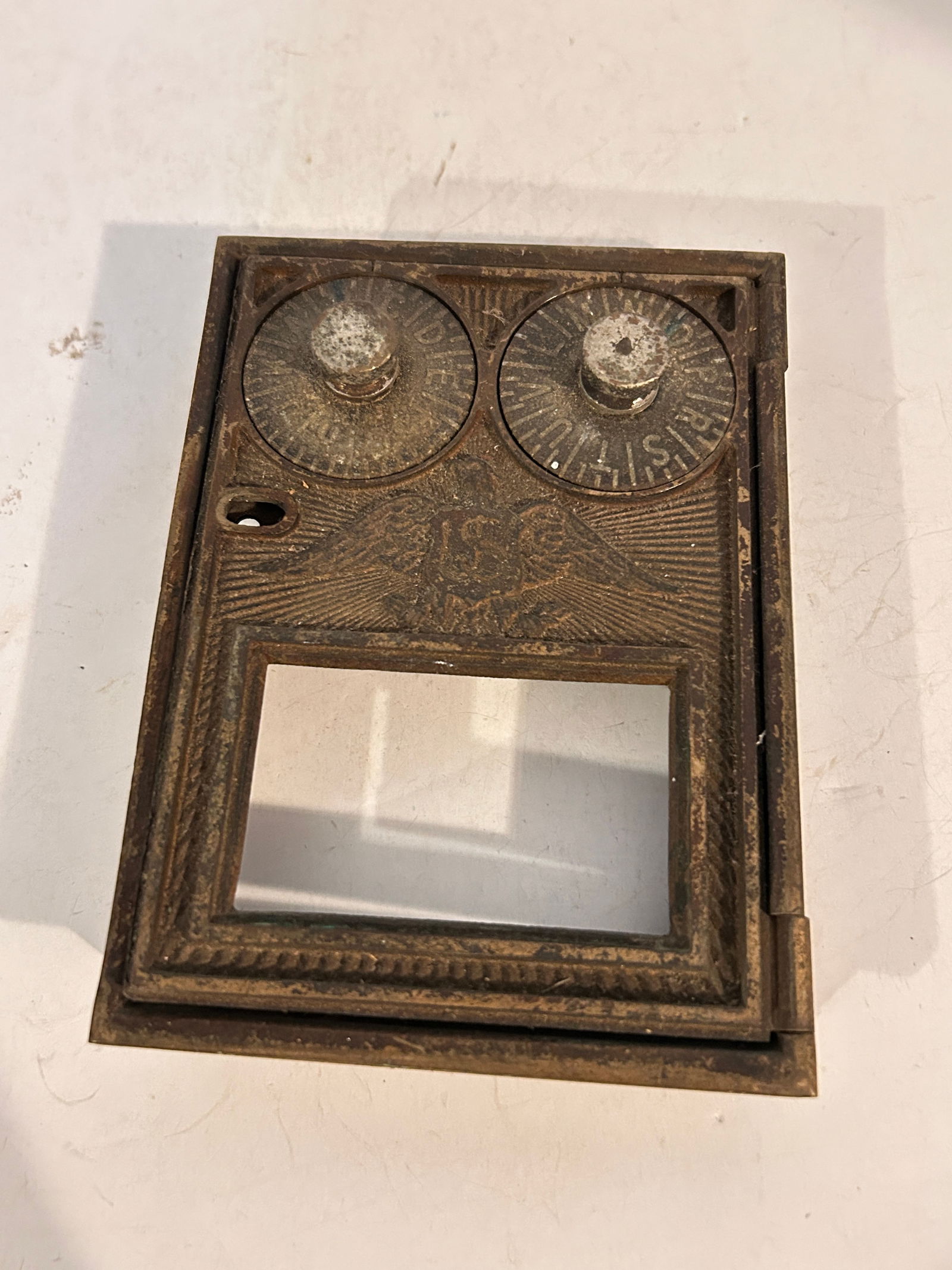 Antique U.S. Post Office Mailbox Door (1 of 4)