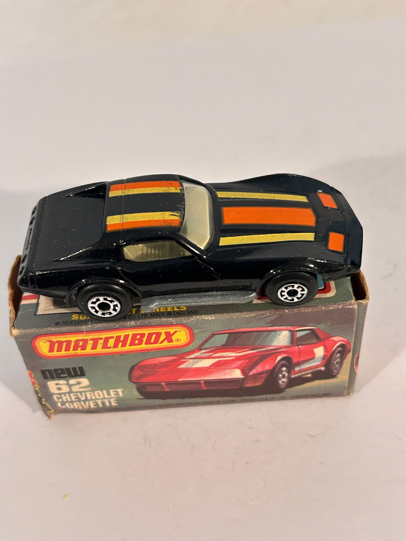 Vintage Matchbox # 62 Chevrolet in box: Vintage Matchbox # 62 Chevrolet in box Please view all photos as they are part of the description and condition of this Item, Feel free to contact me with questions or picture requests! Used Item AS I