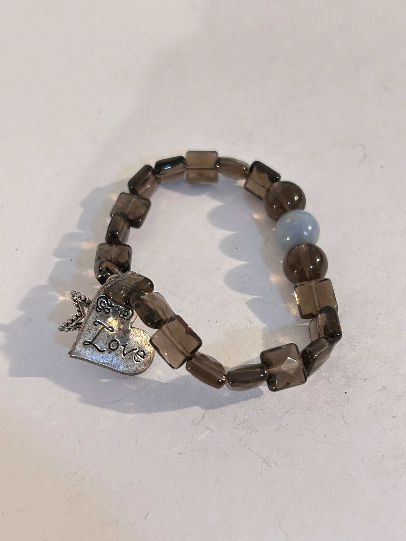 Vintage Gemstone Tested bead stretch Bracelet 7": Vintage Gemstone Tested bead stretch Bracelet 7" Please view all photos as they are part of the description and condition of this Item, Feel free to contact me with questions or picture requests! Used