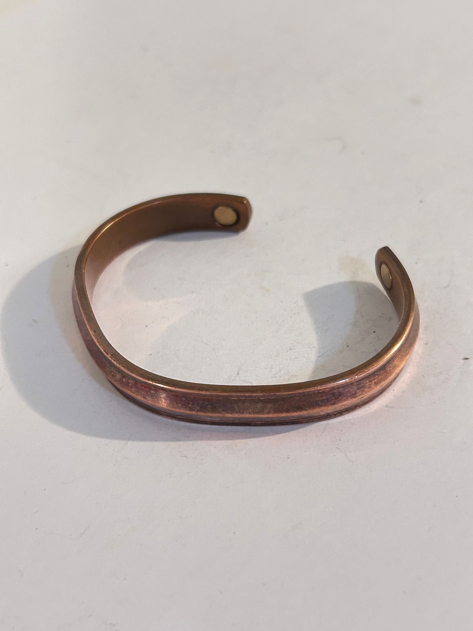 Vintage Solid Copper Cuff Bracelet (1 of 3)