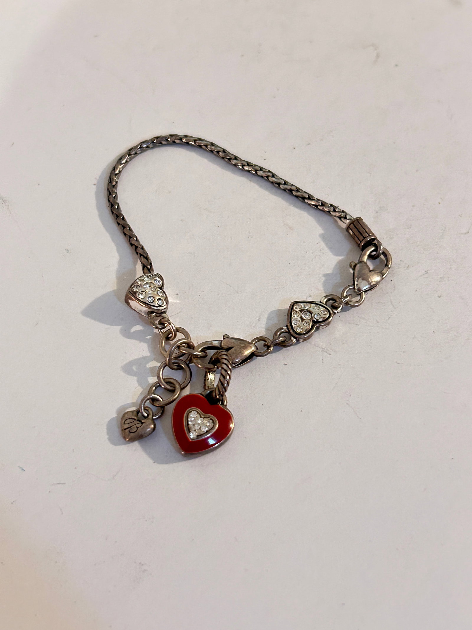 Vintage Brighton heart Bracelet 7": Vintage Brighton heart Bracelet 7" Please view all photos as they are part of the description and condition of this Item, Feel free to contact me with questions or picture requests! Used Item AS IS