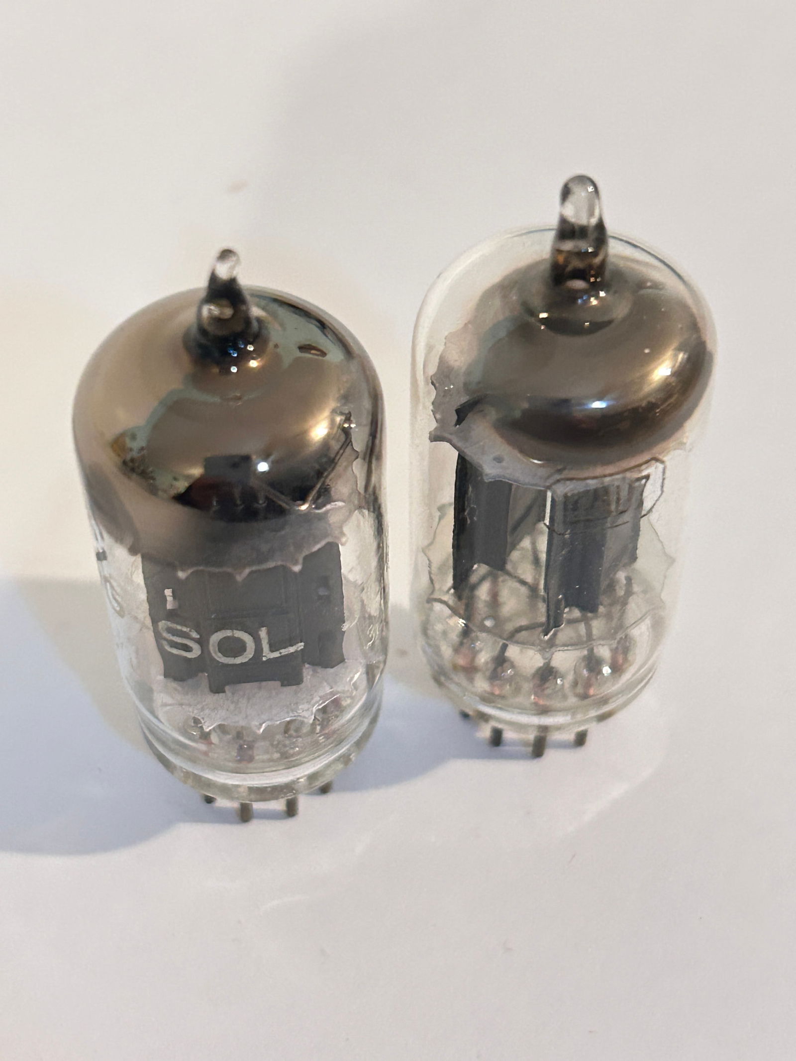 2 Vintage Vacuum Tubes Tung-Sol 12AX7 (1 of 4)